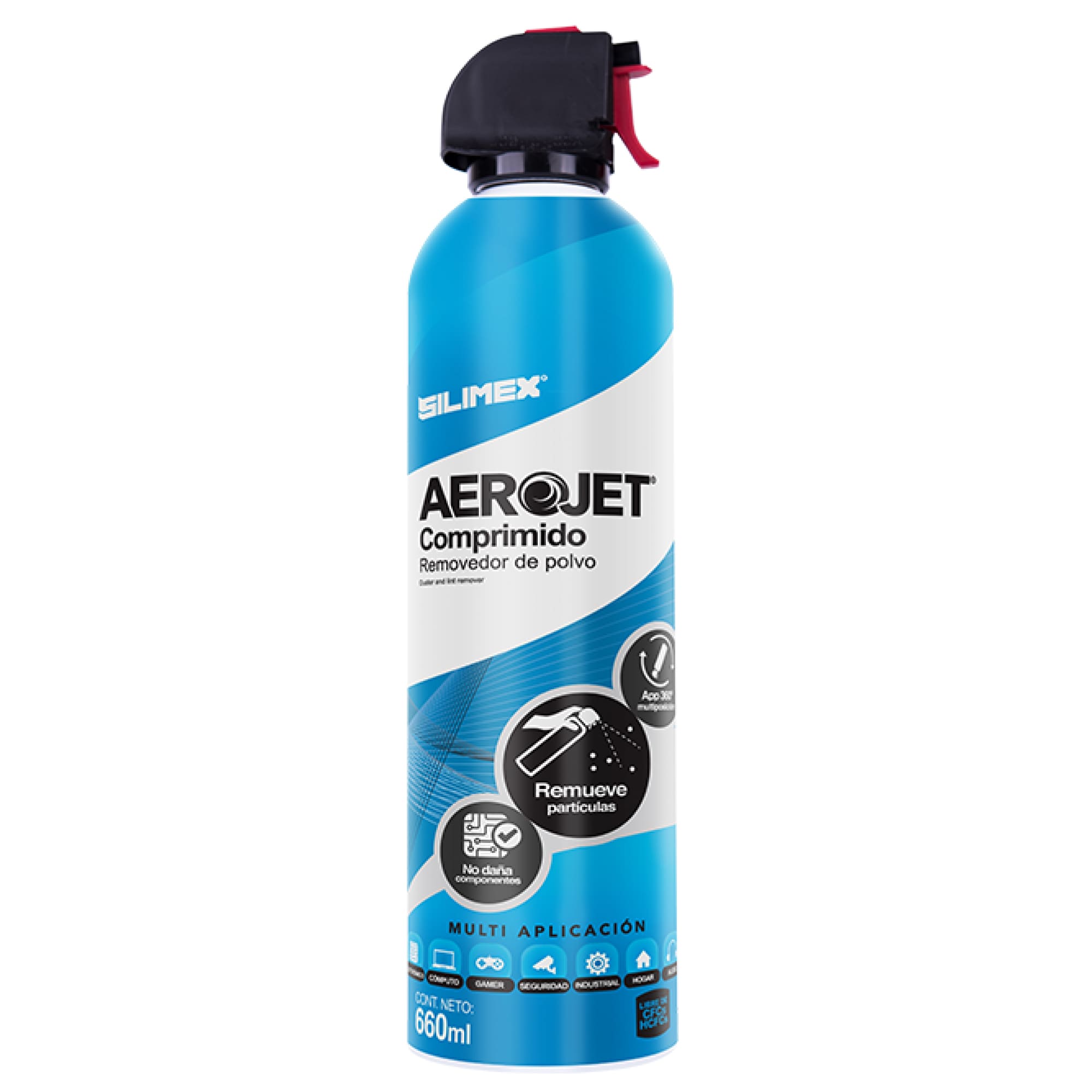 Aire comprimido Silimex Silijet Aerojet 360°, 660 ML, caja con 15 piezas